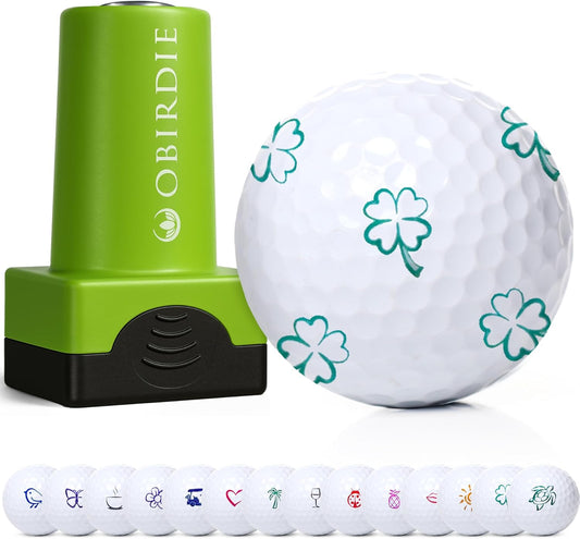 Self-Inking Golf Ball Stamp | Chic & Fun Golf Ball Stamper | Fast-Drying, Waterproof Golf Ball Marker Stamp | Reusable Golf Accessories for Women | Golfer Gifts | Golf Gadgets