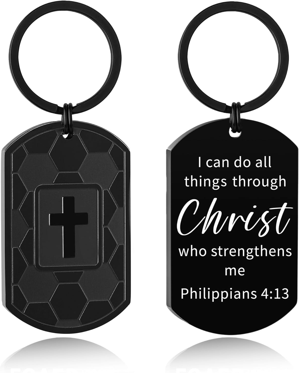 Football/Baseball/Soccer/Basketball Keychain for Men First Communion Baptism Confirmation Mens Gifts