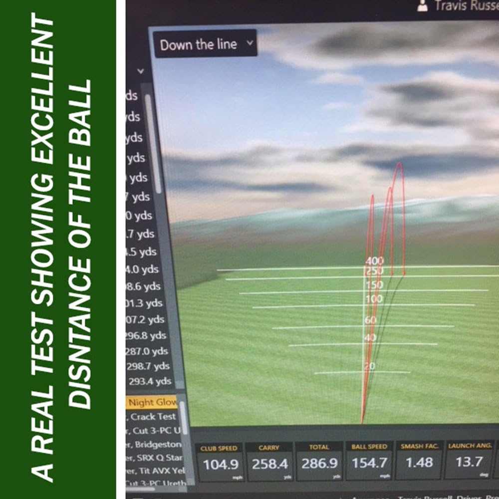 R&L Glow Golf Balls for Night Sports - Tournament Fluorescent Glowing in The Dark Golf Ball - Long Lasting Bright Luminous Balls