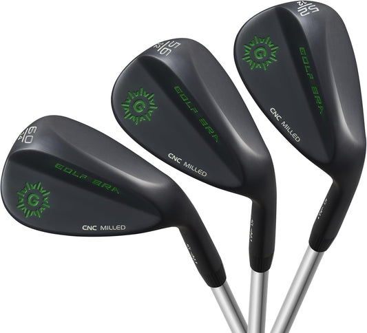 Golf Wedge - Premium Golf Wedge Set or Individual 50/52/54/56/58/60 - CNC Milled Face for More Spin - Golf Gap Wedge Sand Wedge Lob Wedge