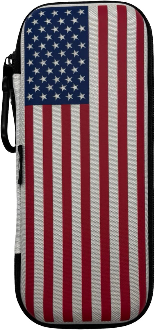 Platypus Golf Co. Golfing Caddie Hard Travel Case Organizer - Hinging Glove Shaper & Holder - Mesh Pocket & Storage Slots for Phone, Tees, Divot Tools & Ball Markers - Golfers Cases for Men & Women