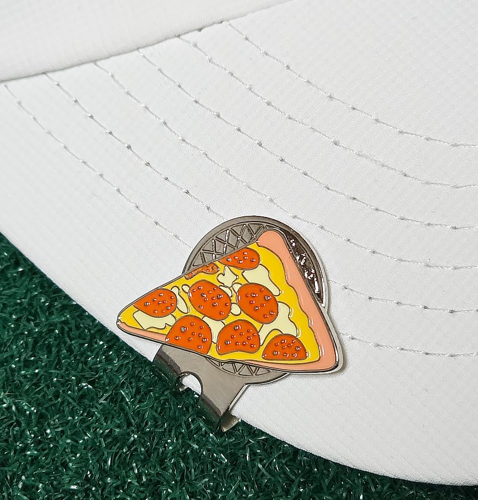Funny & Unique Golf Ball Markers with Hat Clip – Food & Fun Icons – Perfect Golf Accessories & Gifts
