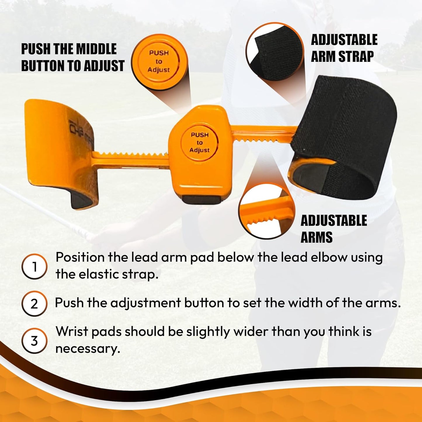 Orange Whip Golf Putting Aid Trainer, Patented Short Game Golf Swing Training for Precision and Accuracy, Made in USA by Orange Whip