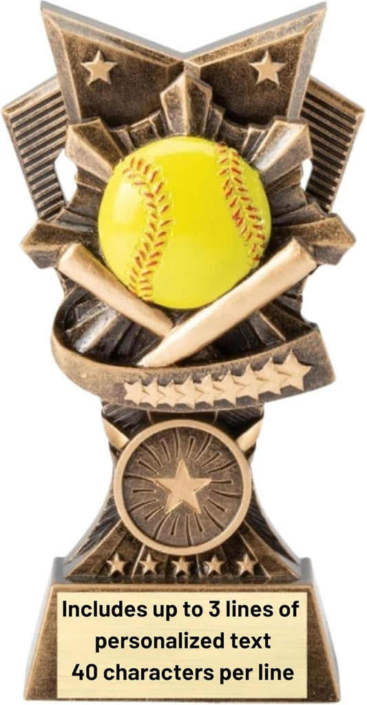 Champion V Sports Trophy Award with Custom Engraving – Recognition Trophy for Kids and Adults Team Awards for Competitions School Sports Student Athletes MVPs Tournaments and Celebrations