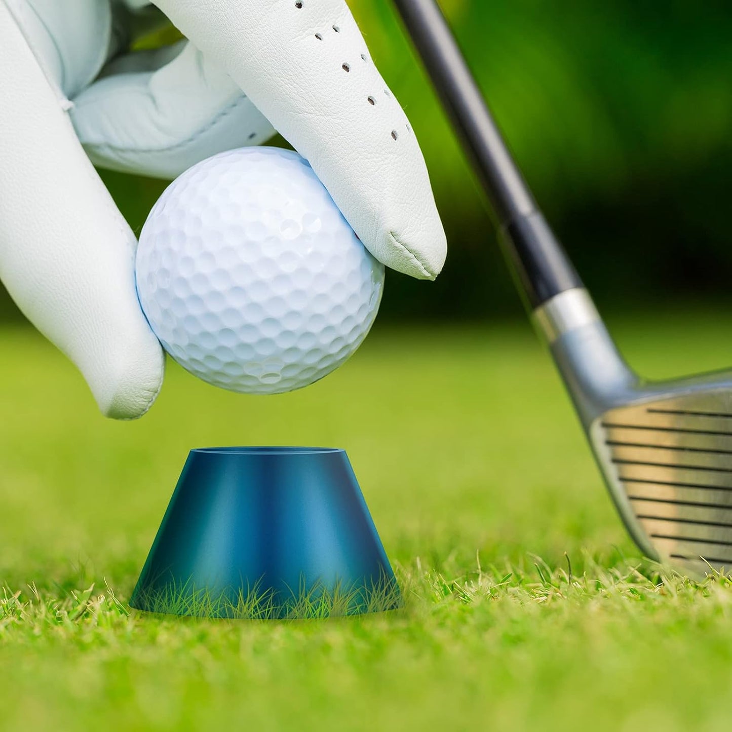 Gejoy 24 Pieces Rubber Winter Golf Tees Golf Rubber Tees Practice Tee Holder with 4 Different Height for Practice, 38,22,16.5,12 mm