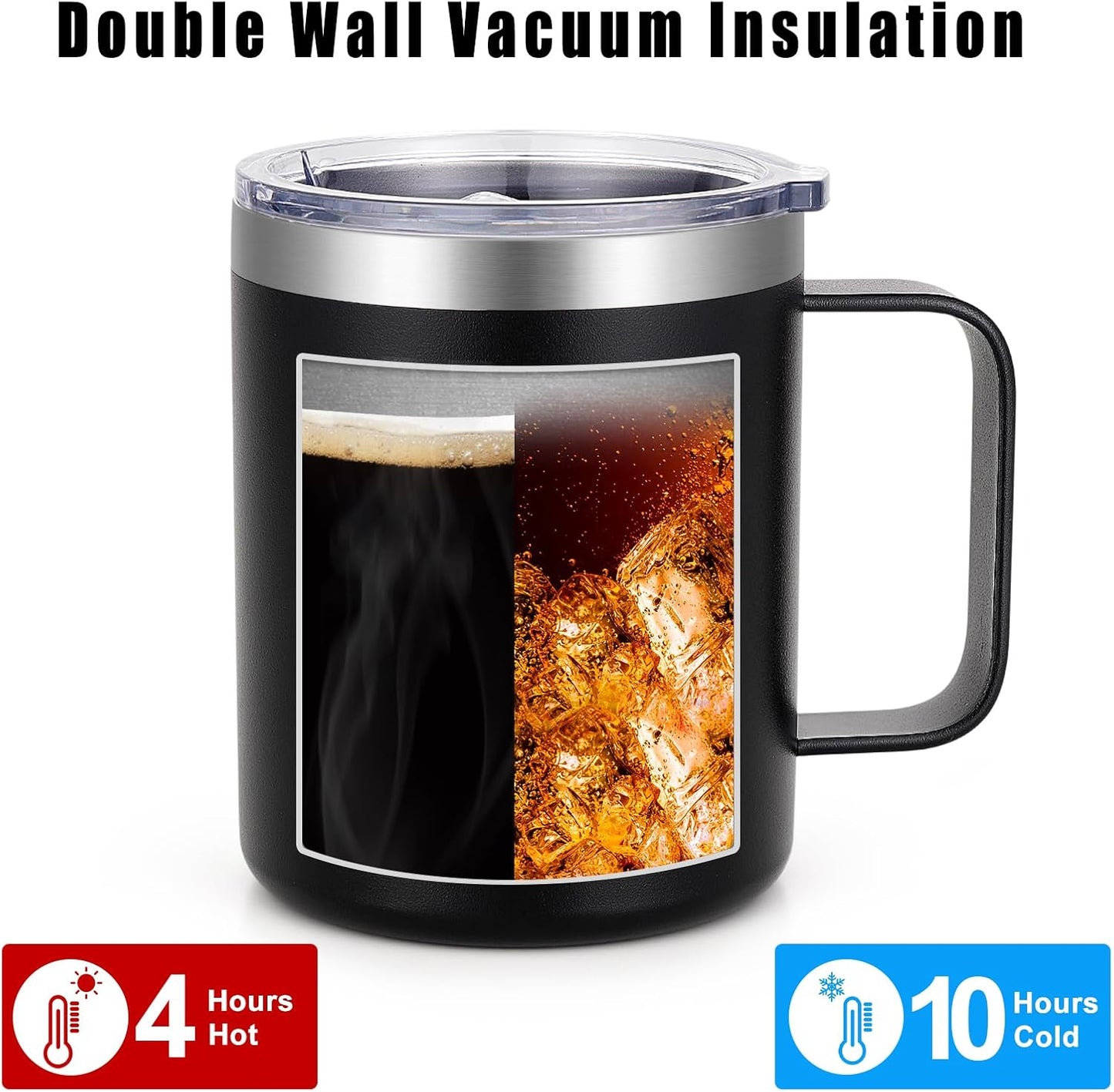 Lifecapido Golf Stainless Steel Coffee Mug, Life is Full of Important Decisions - Golf Gifts Birthday Gift Christmas Gifts Father's Day Gift for Men Dad Golfer Grandpa Boss Coworker (12oz, Black)