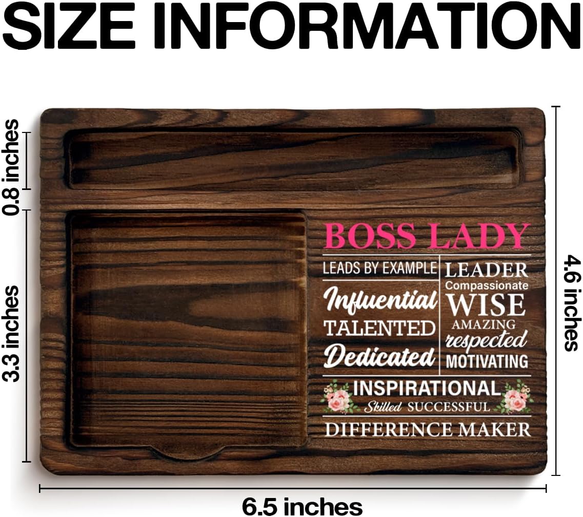 Best Boss Lady Gifts for Women, Thank You Appreciation Gift for Boss Lady Difference Maker Self-Stick Note Pad Holders Office Decor