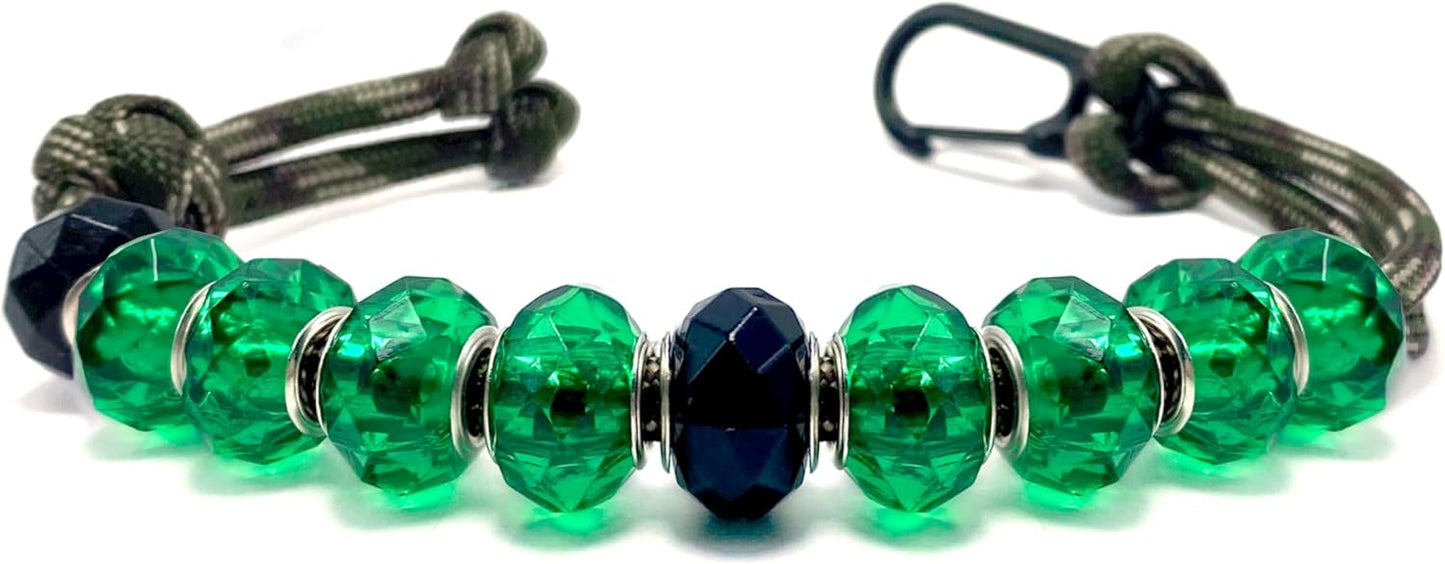 LAMIBEE Golf Beads Count Stroke Score Counter, Durable 550 lbs Paracord String with 10 Beads, Easy Scorekeeping, Hand-Braided with Clip