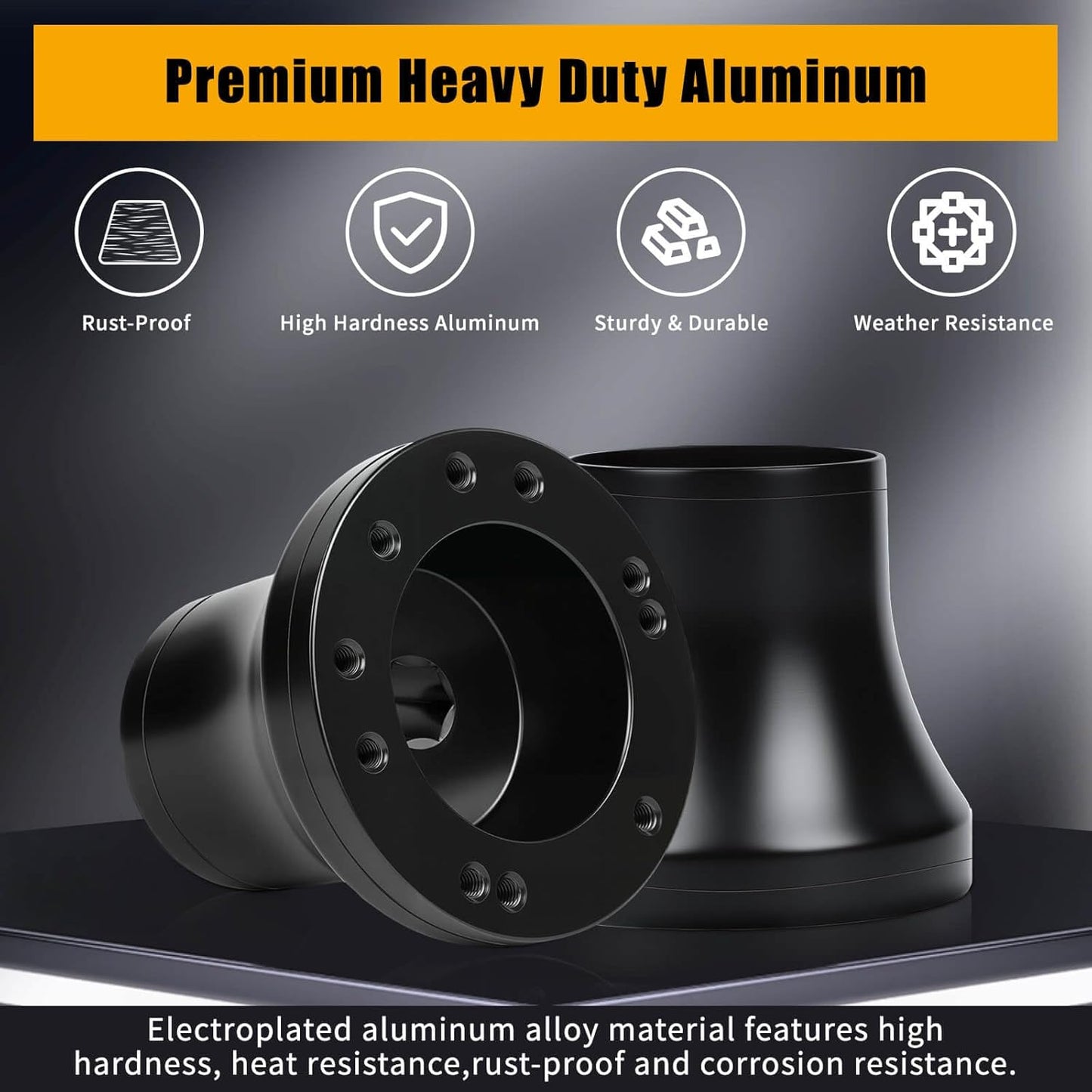 Club Car Steering Wheel Adapter Hub for Club Car Precedent/Tempo/Onward Golf Carts with 5-6 Holes Golf Cart Steering Wheel