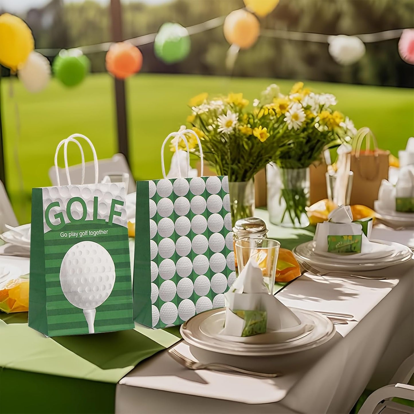 CZWXOXO 24pcs Golf Themed Party Decorations - Golf Gift Bags & Goodie Bags for Kids' Birthday Parties