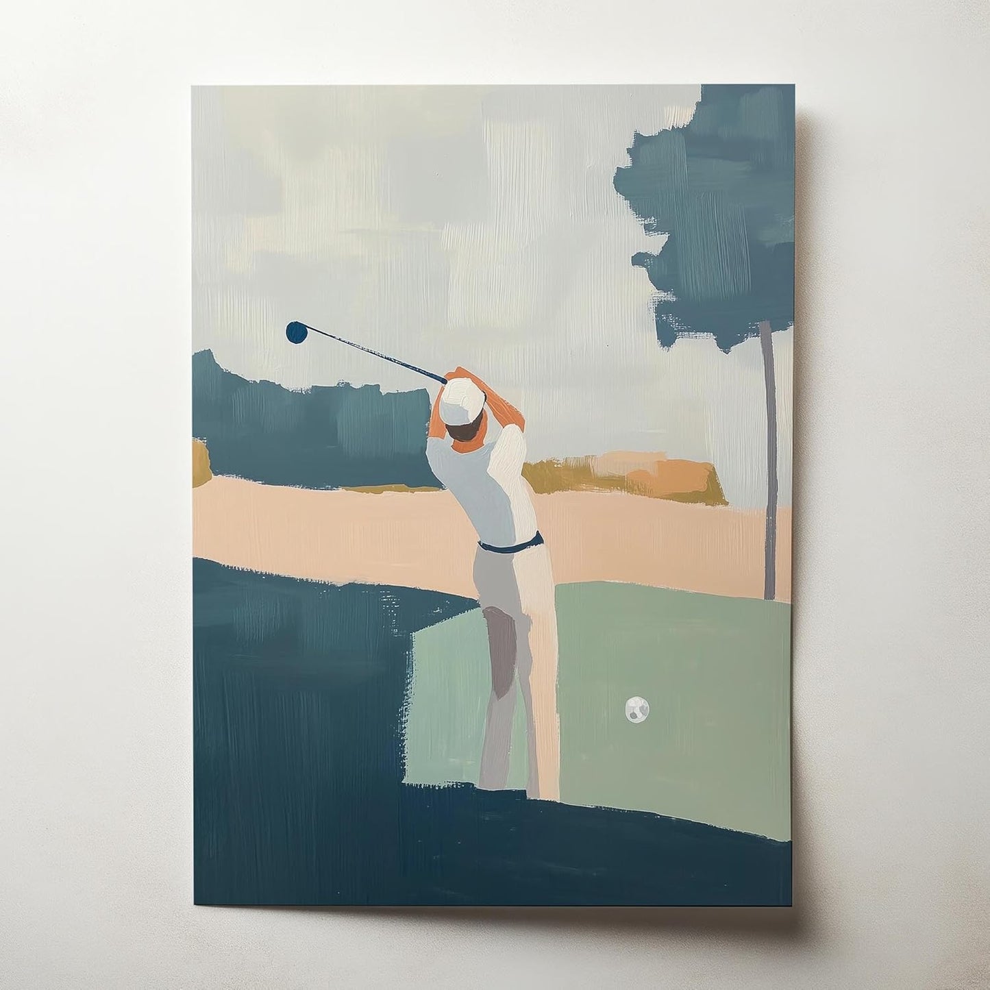 Golf Impressionist Art Print Posters - Premium Giclee Fine Art Prints - Sporty and Sophisticated Home Decor Posters, Golfer Art Prints for Home and Office Decor - Vintage Aesthetic, Ready to Frame