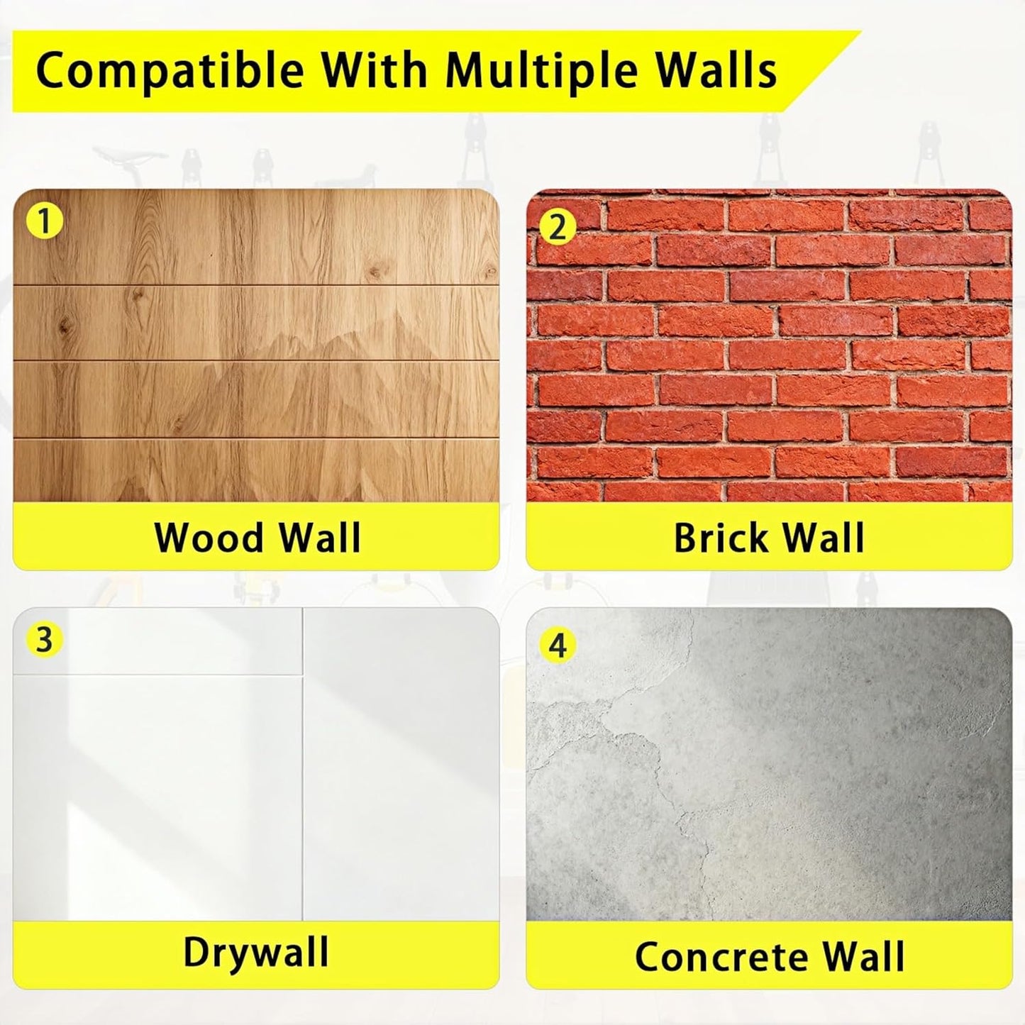 6 Pack Garage Hooks Heavy Duty with Anti-Slip Coating, Steel Utility Ladder Hooks for Hanging Garden Tools, Hoses, Ropes, Bikes and More (3in)