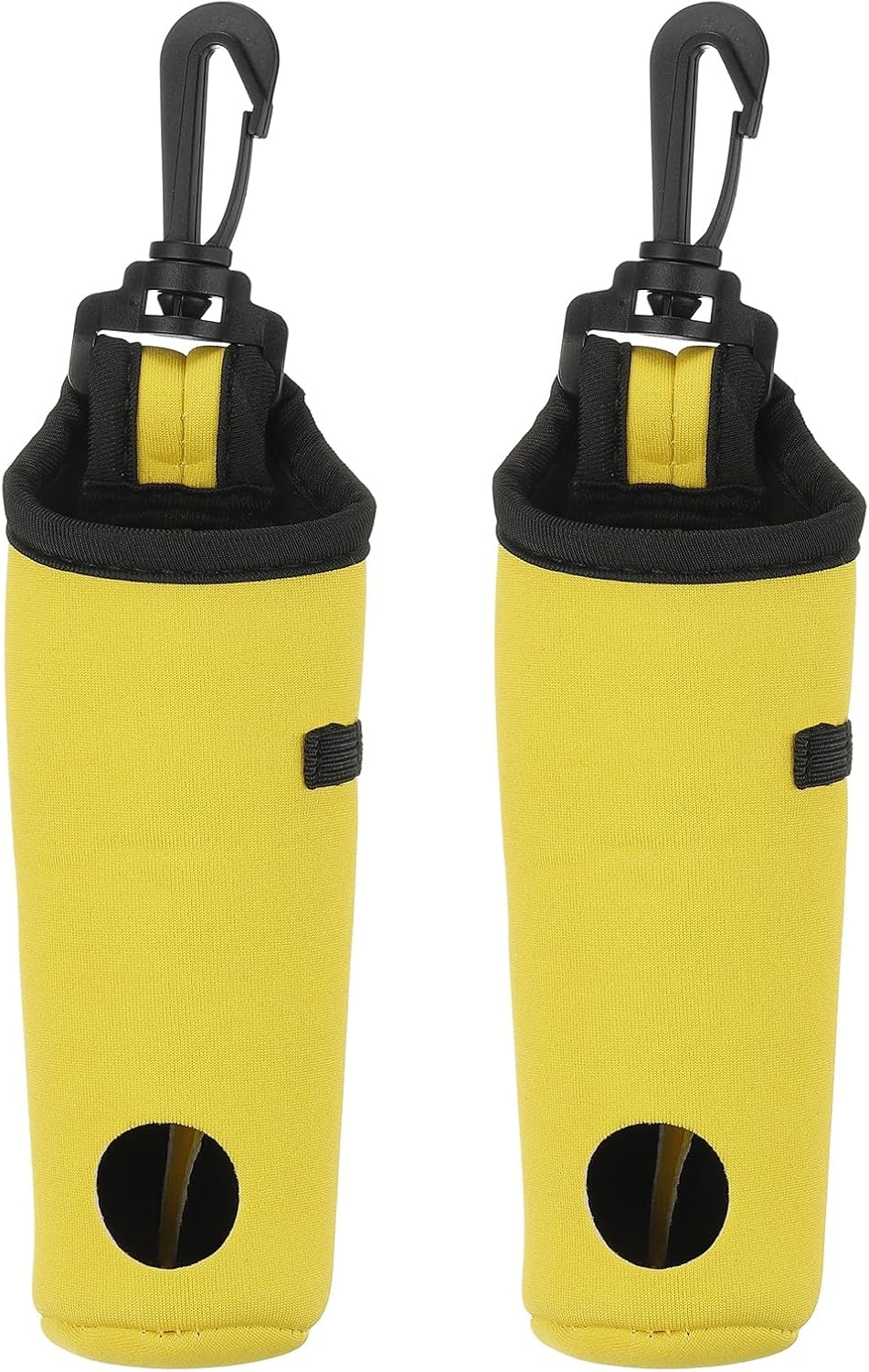 uxcell Golf Ball Carry Bag, Waist-Mounted Storage Bag Neoprene Golf Tee Holder Pouch with Lightweight Hook for Men and Women