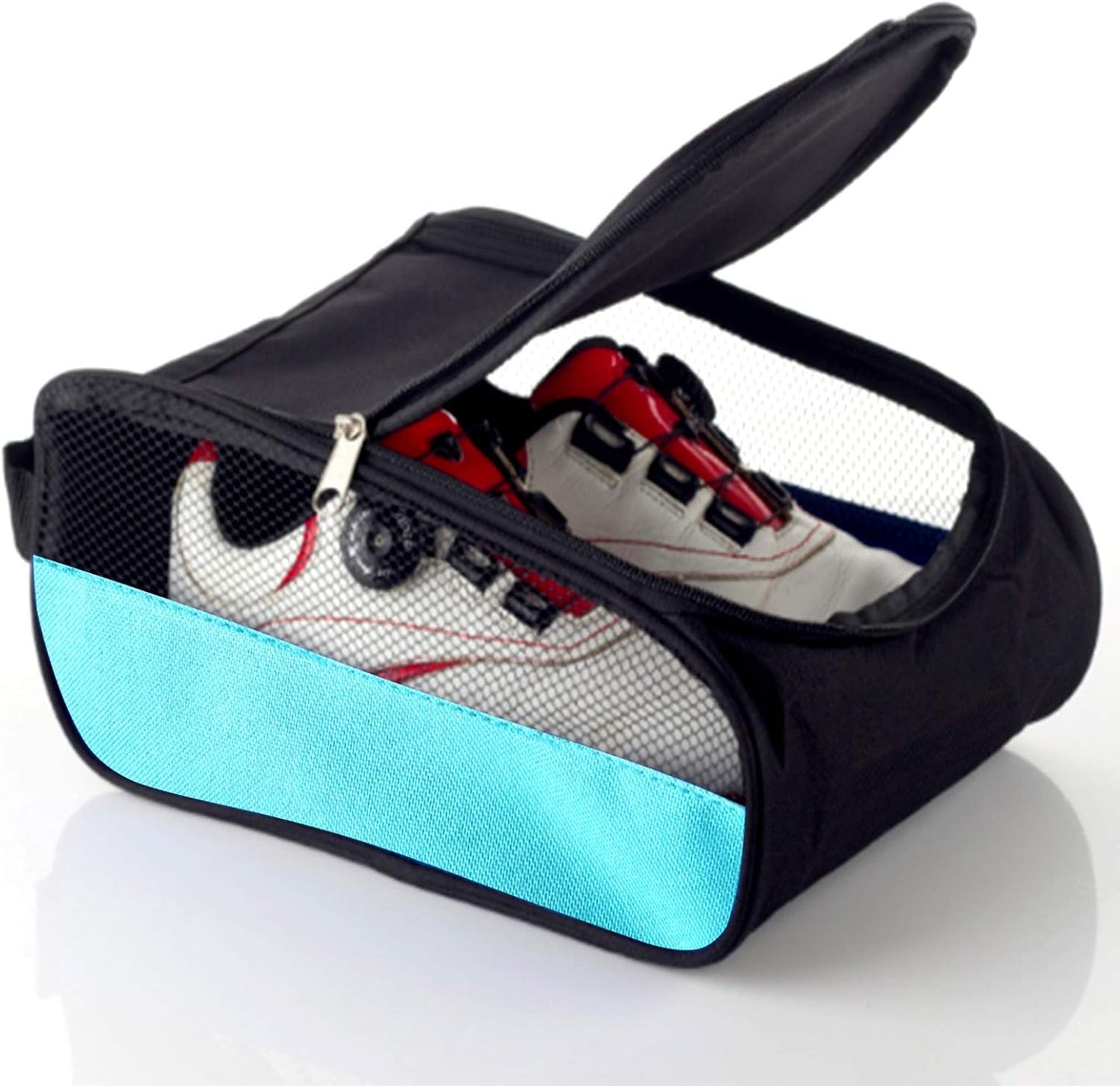 Golf Shoes Bag, Golf Shoe Bag Men, Travel Shoes Bags Zippered Sport Shoes Bag (Sky-Blue)