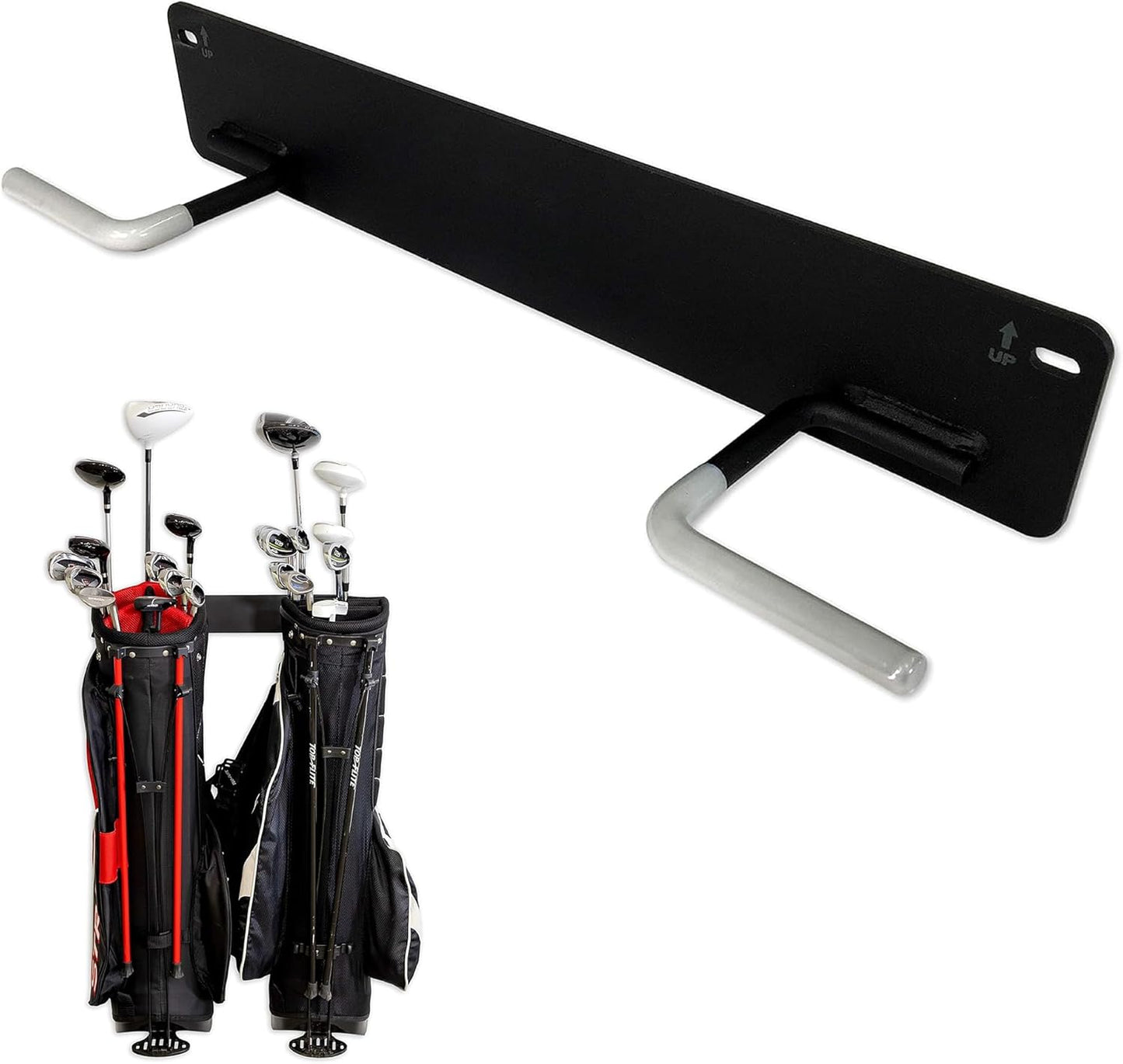 StoreYourBoard BLAT 2 Golf Bag Wall Mount | Home & Garage Storage Hooks | Golf Bag Holder | Heavy-Duty Wall Mount Organizer for Golf Bags & Accessories