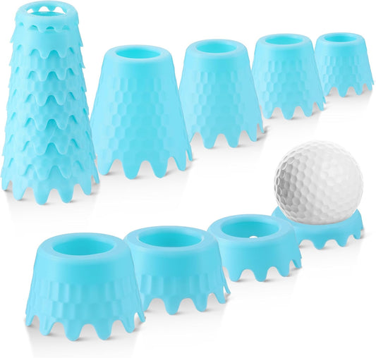 8 Pack ‌Simulator Golf Tees, TPU Unbreakable Material, Height from 1/4" to 2", Suitable for Indoor, Outdoor, Winter, Golf Mats, Turf and Driving Range