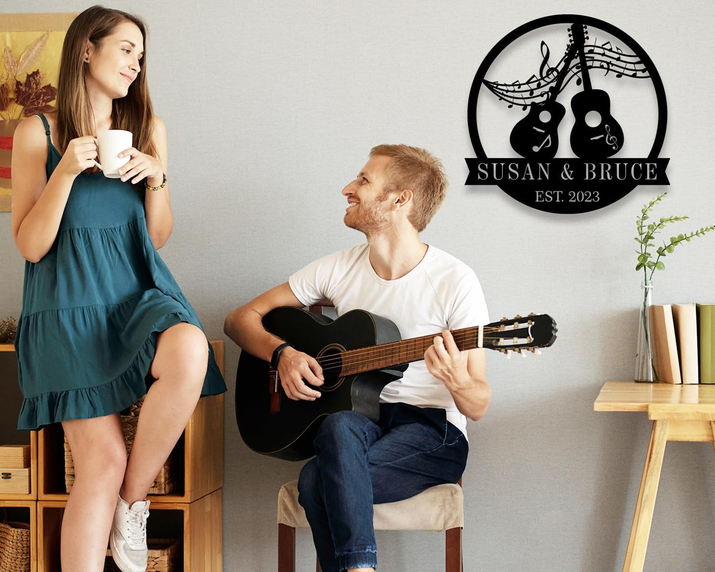 Custom Guitar Sign, Musician Gifts,Personalized Metal Guitar Sign,Guitar Lovers Gifts,Custom Guitar Decor