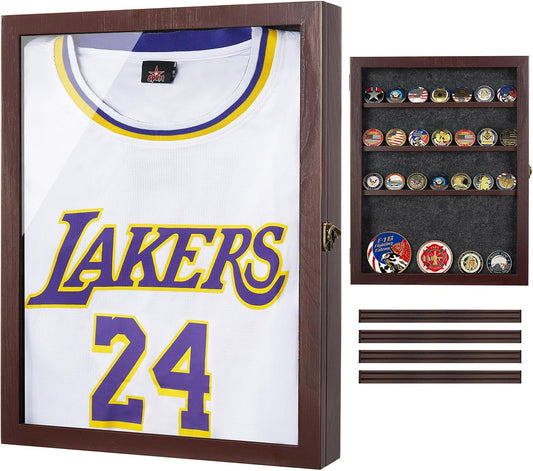 13X17 Large Jersey Frame Display Case, Shadow Box Frame with Slot for Graduation/Pet/Medal/Coin/Wedding Keepsakes, Anniversary/Birthday/Bridal Shower/Engagement/Wedding Registry/House Warming Gifts