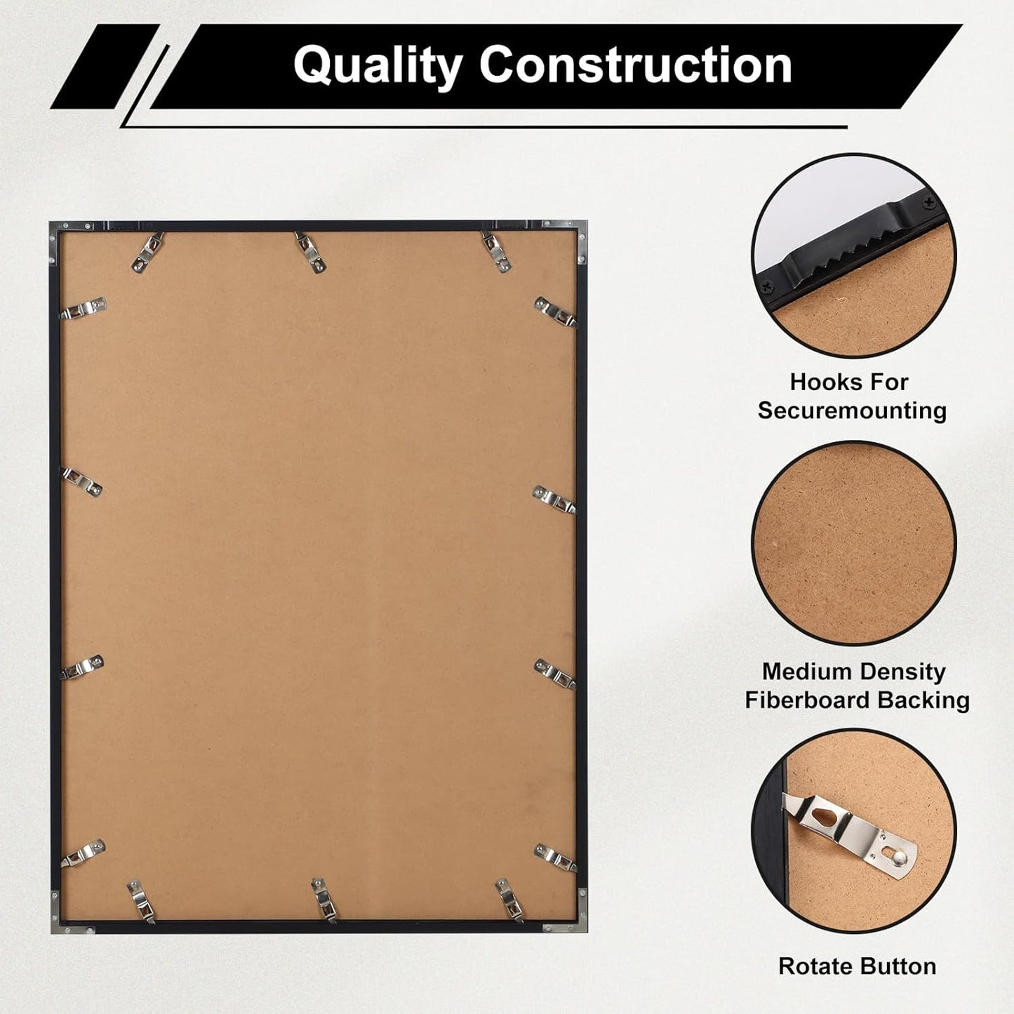 Nice C Jersey Frame Display Cases, Jersey Frame with Picture Slots, Jersey Shadow Box Display Case, 98% UV Protection, Football, Basketball (3 Pack, Black&Gold)