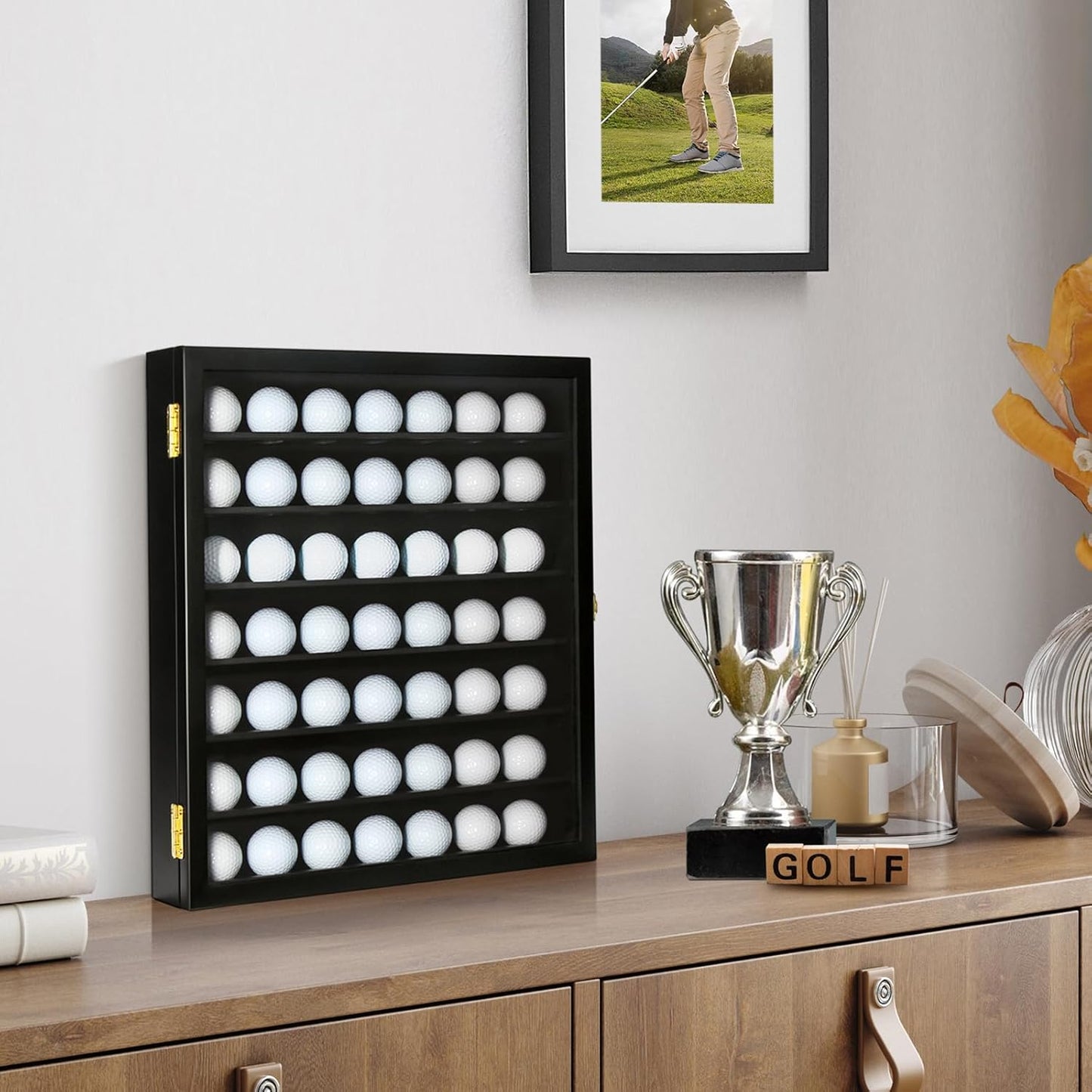 TJ.MOREE Golf Ball Display Case for 49 Balls