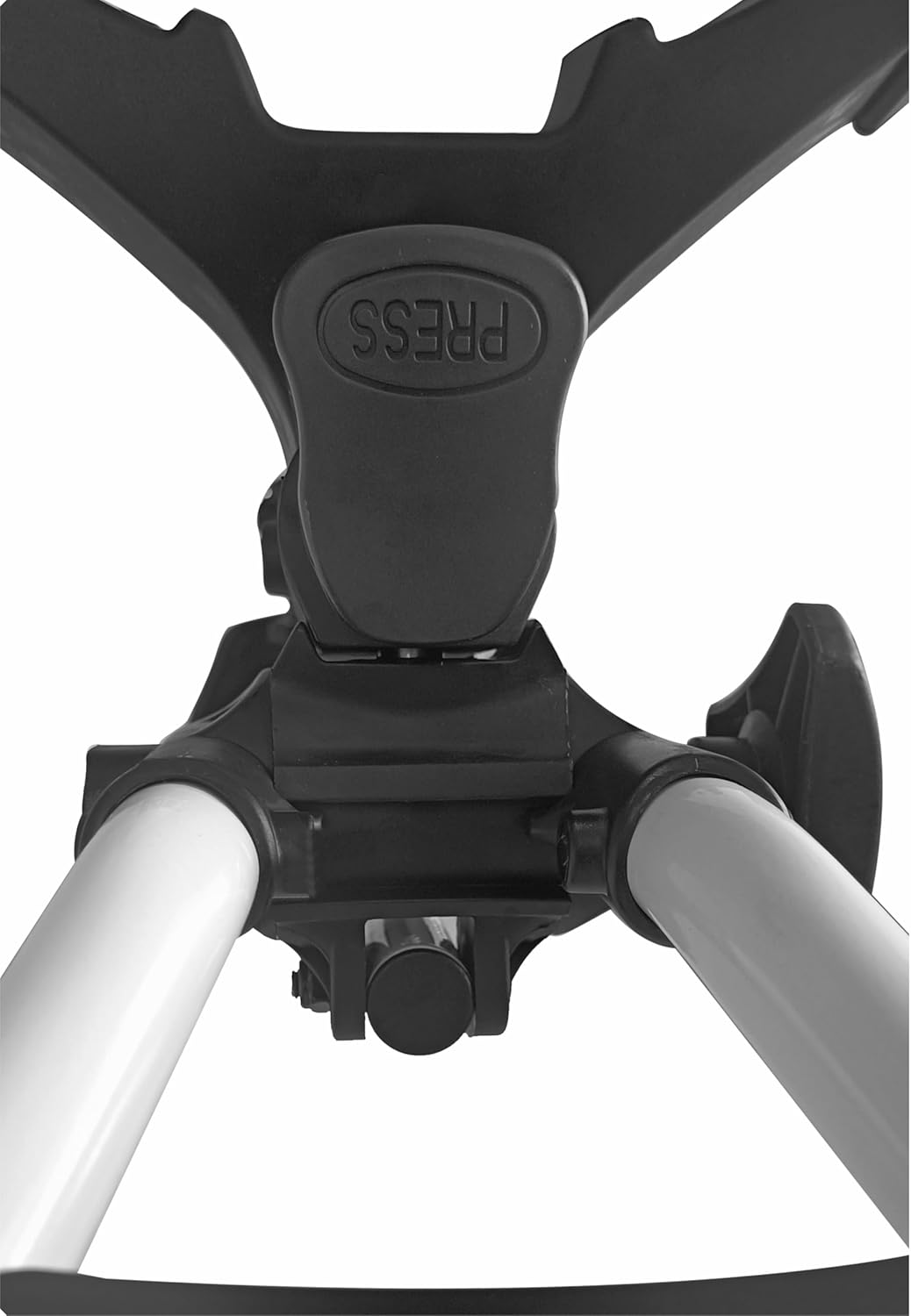 Folding Golf Push Cart 4 Wheel with Foot Brake – 1-Second Open & Close Golf Bag Cart, Adjustable Handle, Ball-Bearing Wheels, Lightweight Aluminum Frame, Umbrella Holder Included