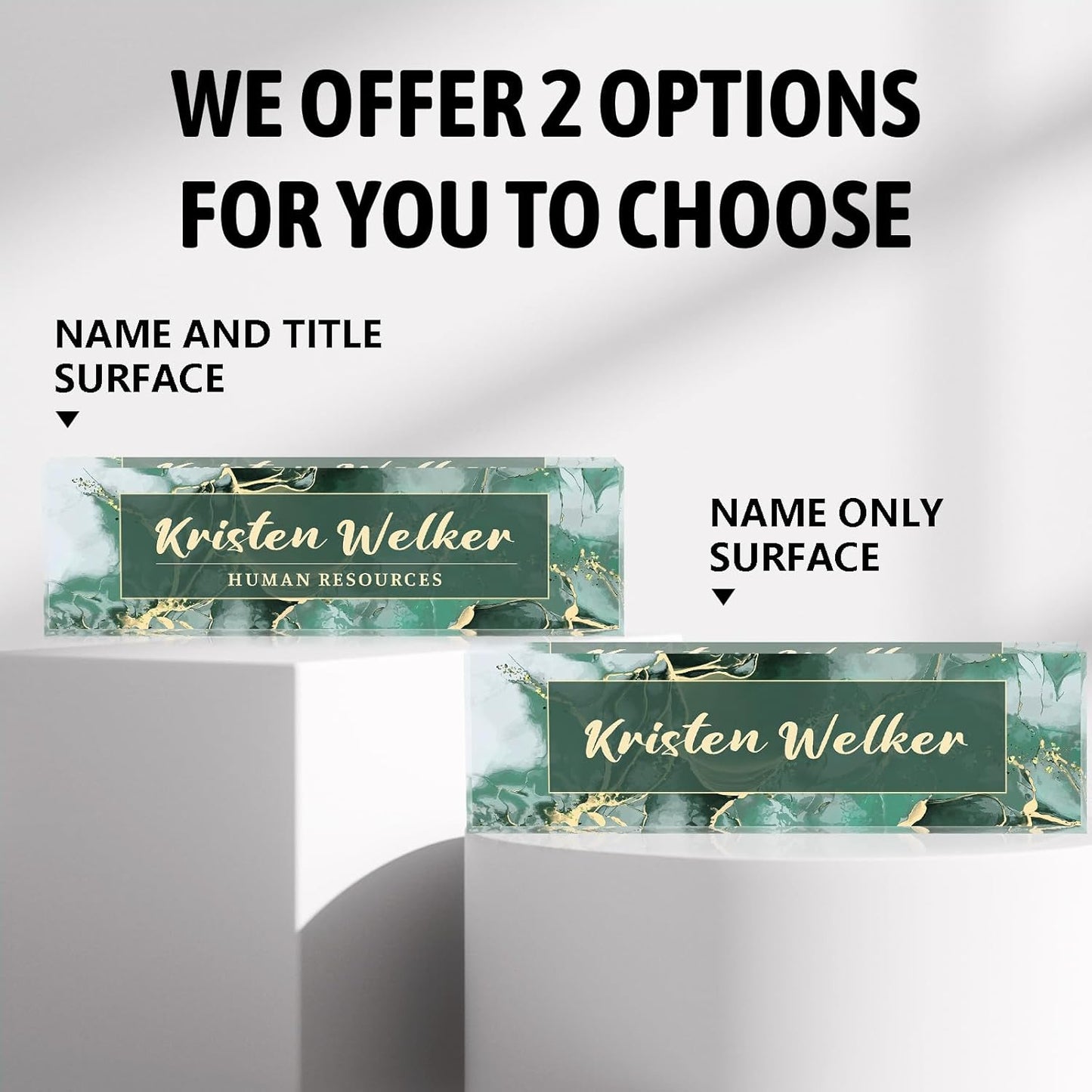 Desk Name Plate Personalized, Custom Name Plate for Desk, Office Desk Decor for Women & Men, Employee Appreciation Gifts The Office Gifts for Boss, Manager, Lawyer, Teacher, Nurse