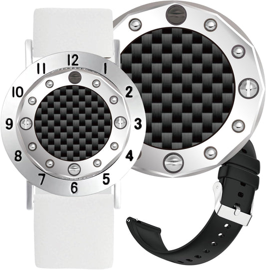 Golf Ball Marker with Carbon Fiber Ball Marker Bracelet, Golf Accessories, Golf Gifts, Golf Counter for Men Women