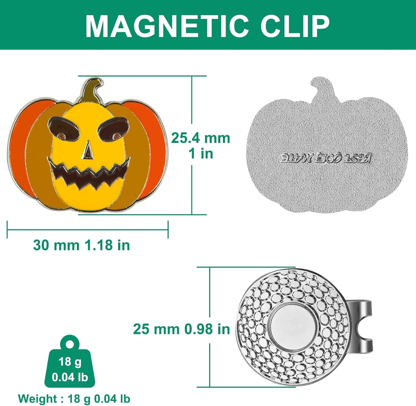 Golf Ball Marker Hat Clip, Golf Accessories for Men, Golf Ball Stamp, Funny Golf Gifts, Golf Gadgets