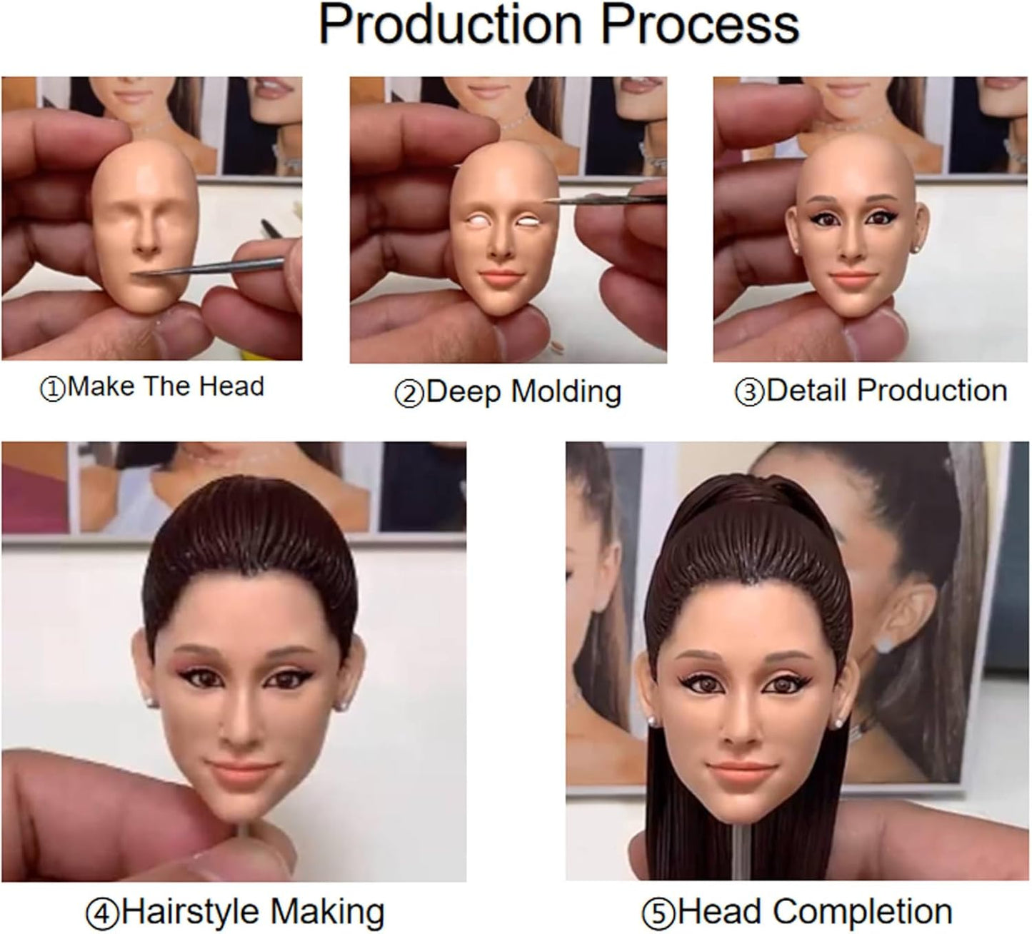 Custom Bobblehead, Golf Handmade Personalized Sculpture Gift, Polymer Clay, Custom Unique Bobblehead Doll Based on Image, Memorial Gift for Friends, Family, Boss, Office Colleagues, White