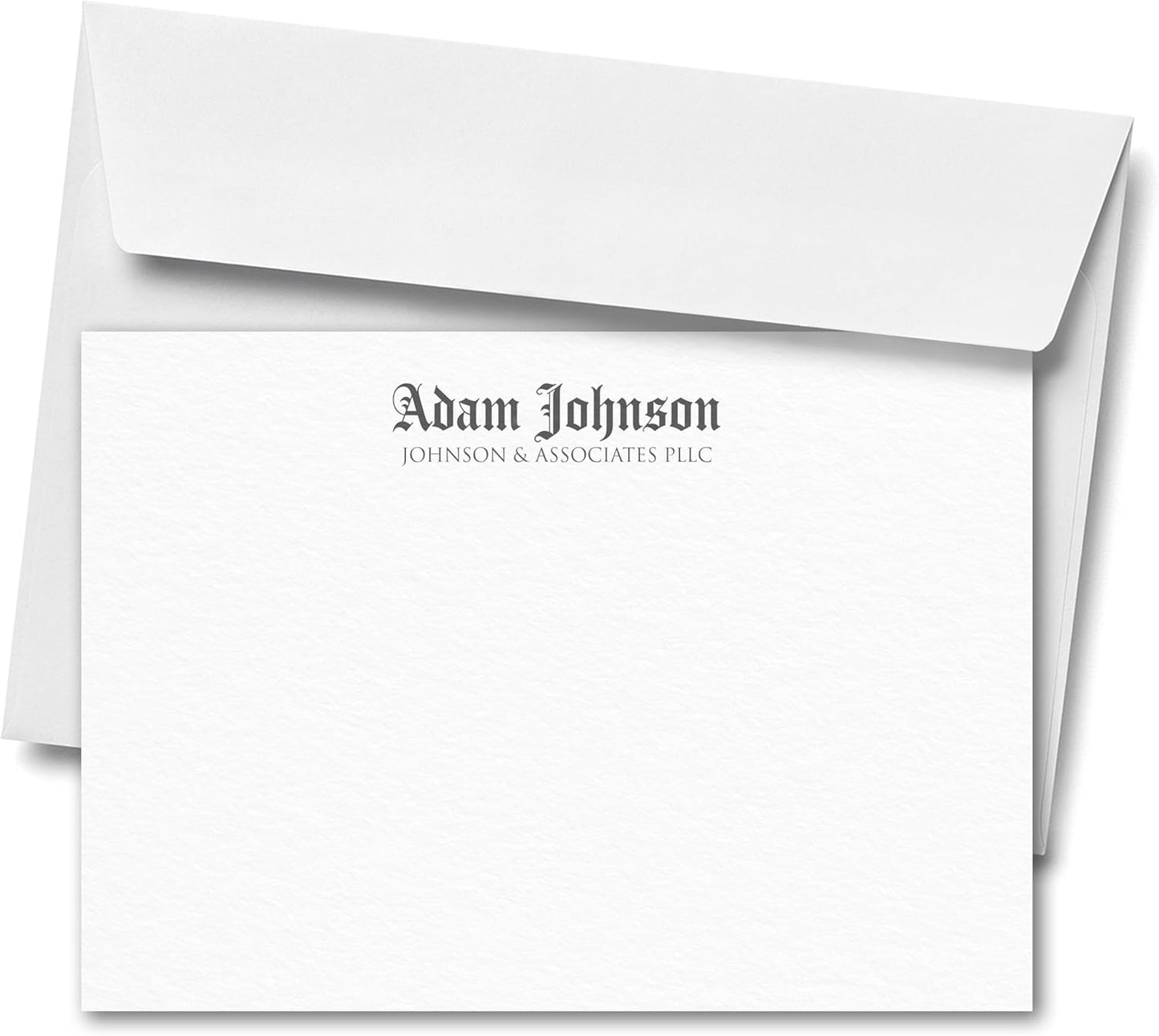Personalized Stationery Letters and Envelopes - Custom Stationery Note Cards, Thank You Cards Set for Men and Women (Heritage Bold)