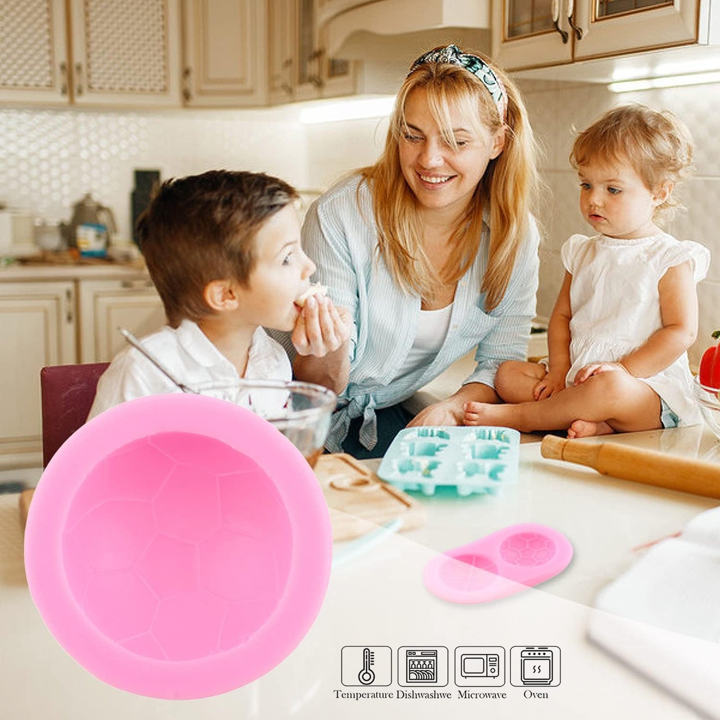 Zixiang Football Basketball Baseball Rugby Silicone Molds Ball Cake Fondant Molds For Cake Decorating Cupcake Topper Polymer Clay Candy Chocolate Gum Paste Set Of 4