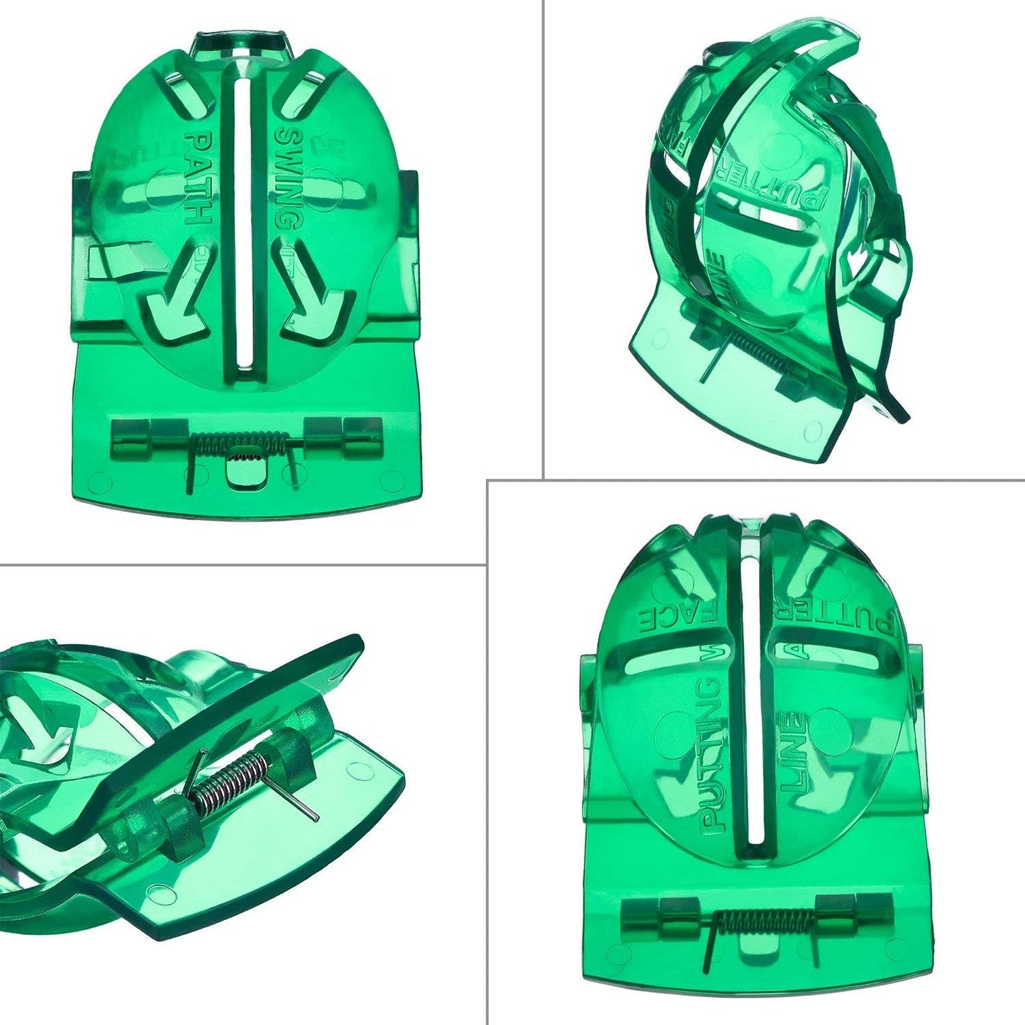 WILLBOND 2 Pieces Golf Ball Line Marker Tool Marking Alignment Putting Tool and 2 Pieces Golf Ball Marker Pen, 4 Pcs Totally