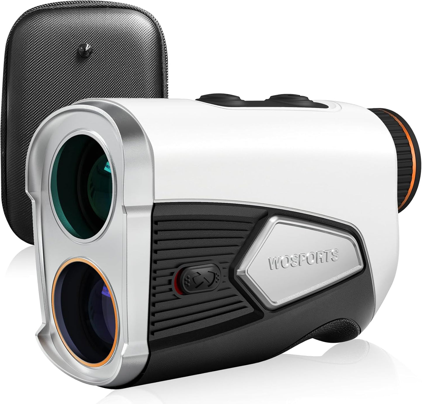 WOSPORTS Golf Rangefinder 1500-Yard with Slope,Golf Accessories Range Finder 7X Magnification,Pin Lock Vibration Range Finder(Feet/Meters/Yards), Magnetic Mount, Rechargeable