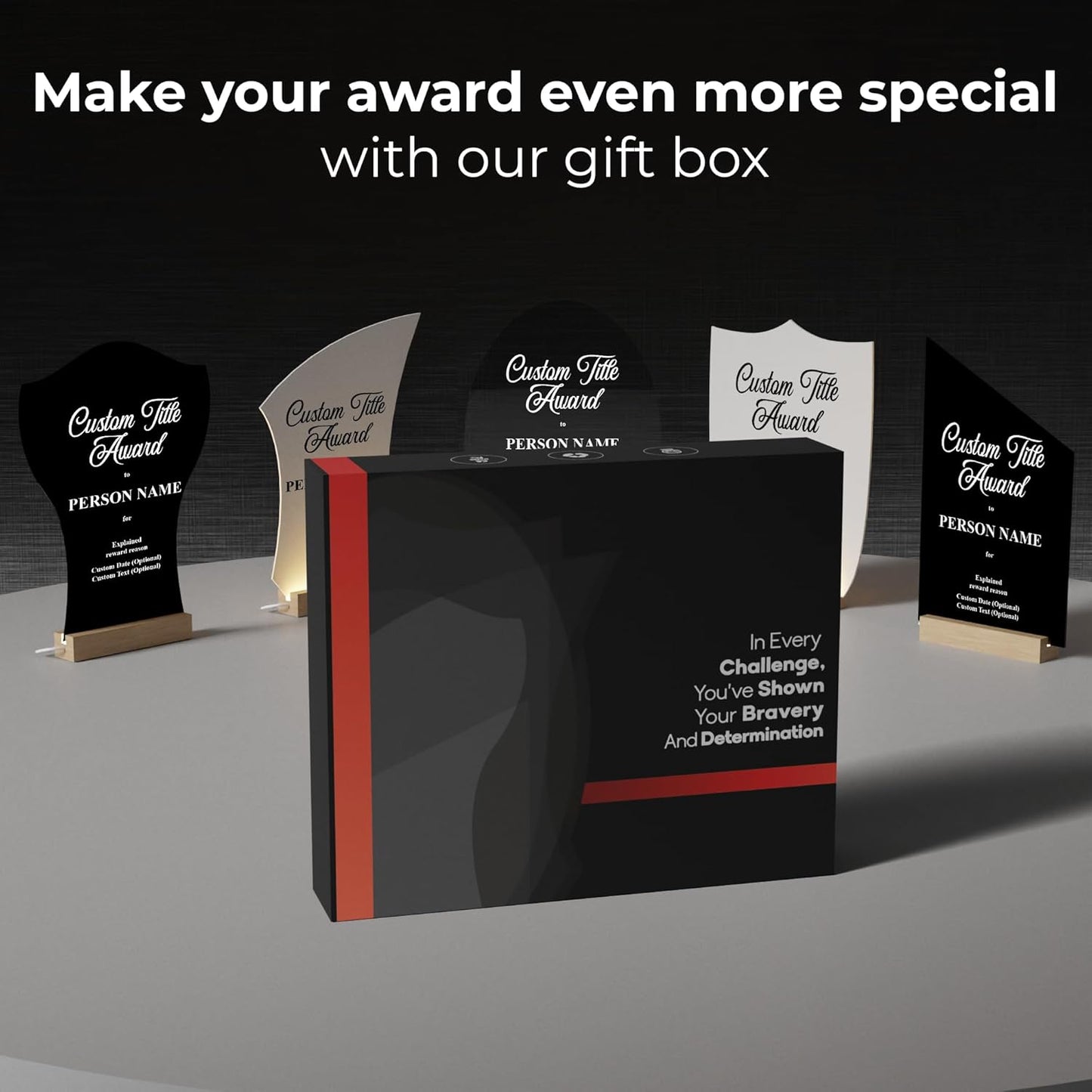 Personalized Acrylic Trophy Award for Activities I Custom Trophy Plaque I Customizable Awards and Trophies I Customize Your Employee Appreciation Gifts I Wide 8"x 10" Height (Vertical EA With Photo)