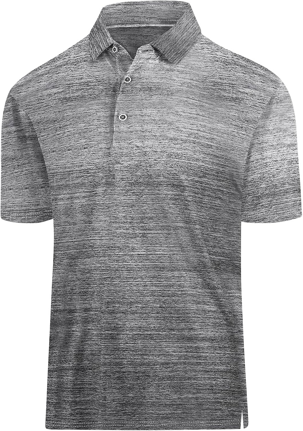 Hodaweisolp Golf Shirts for Men Dry Fit Print Moisture Wicking Performance Short Sleeve Polo Shirt