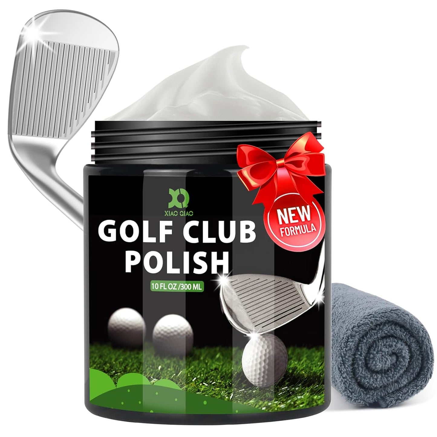 Golf Club Polish and Golf Club Cleaner Kit, 300ml 3-in-1 Rust, Scuff & Stain Remover and Rust Remover for Aluminum, Metal, Zinc and Steel