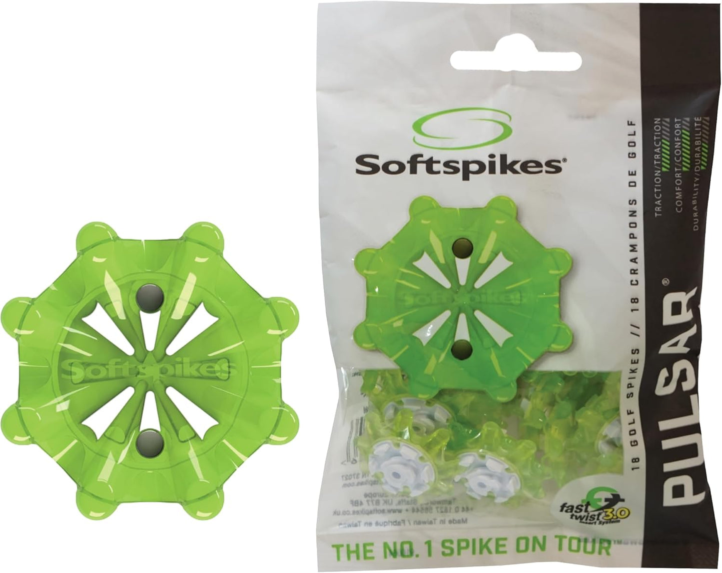 Softspikes Pulsar Fast Twist 3.0 Golf Cleat - 18 Count