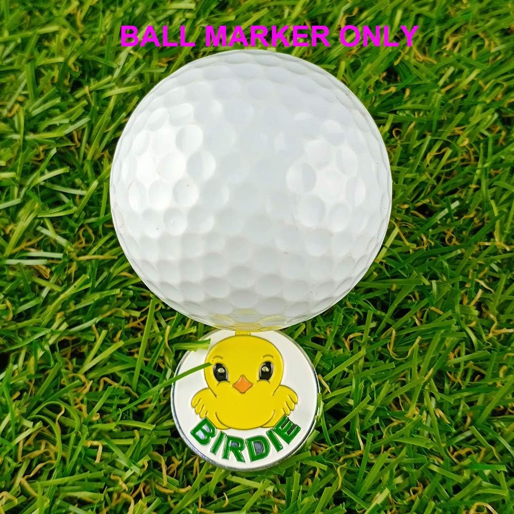 Golf Ball Markers Assorted Patterns Value Pack of 12 Golf Gifts, Golf Cap Clips and Divot Repair Tools Partner Accessories Sets for Men Women Golfer