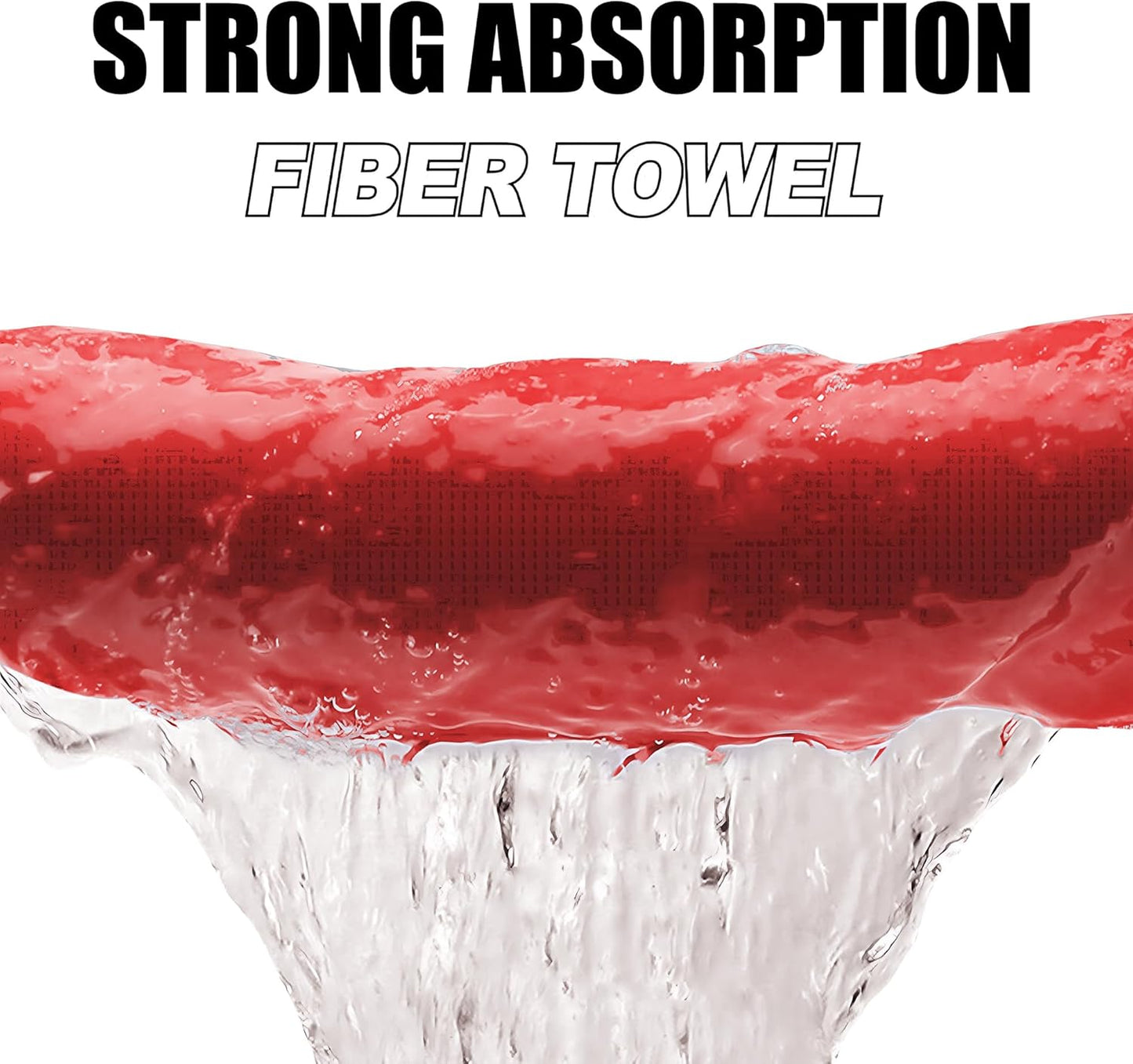 Small Magnetic Golf Towel with Clip, Microfiber Waffle Design - Industrial Strength Magnet for Glof Balls, Golf Bags, Carts Clubs - Red