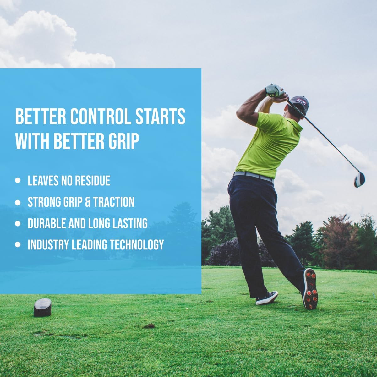 Wedge Guys Professional Golf Grip Tape 2" x 10" Solvent Activated Double Sided Adhesive Strips for Regripping Golf Clubs