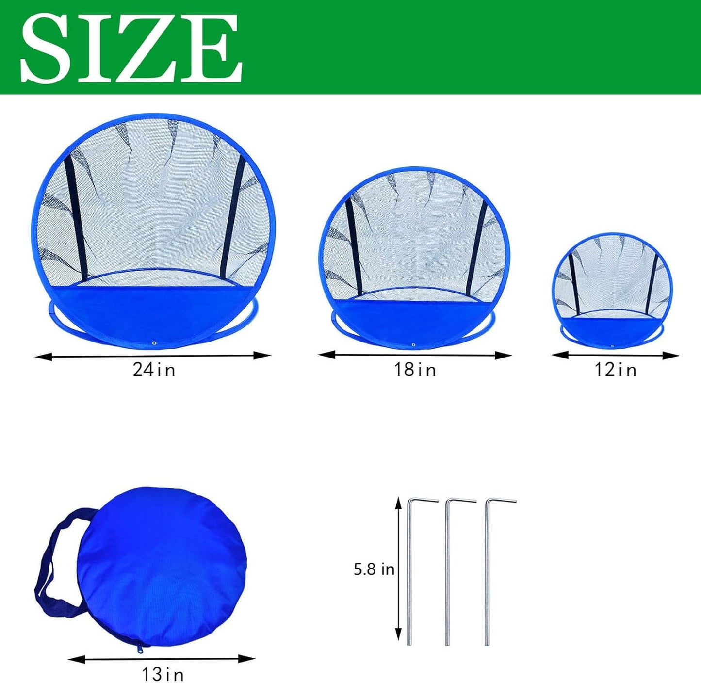 Golf Chipping Net, Pop-Up Practice Net with Carry Bag, Foldable Backyard Target for Indoor & Outdoor Golf Game, Gift for Men, Adults & Teen Golfers