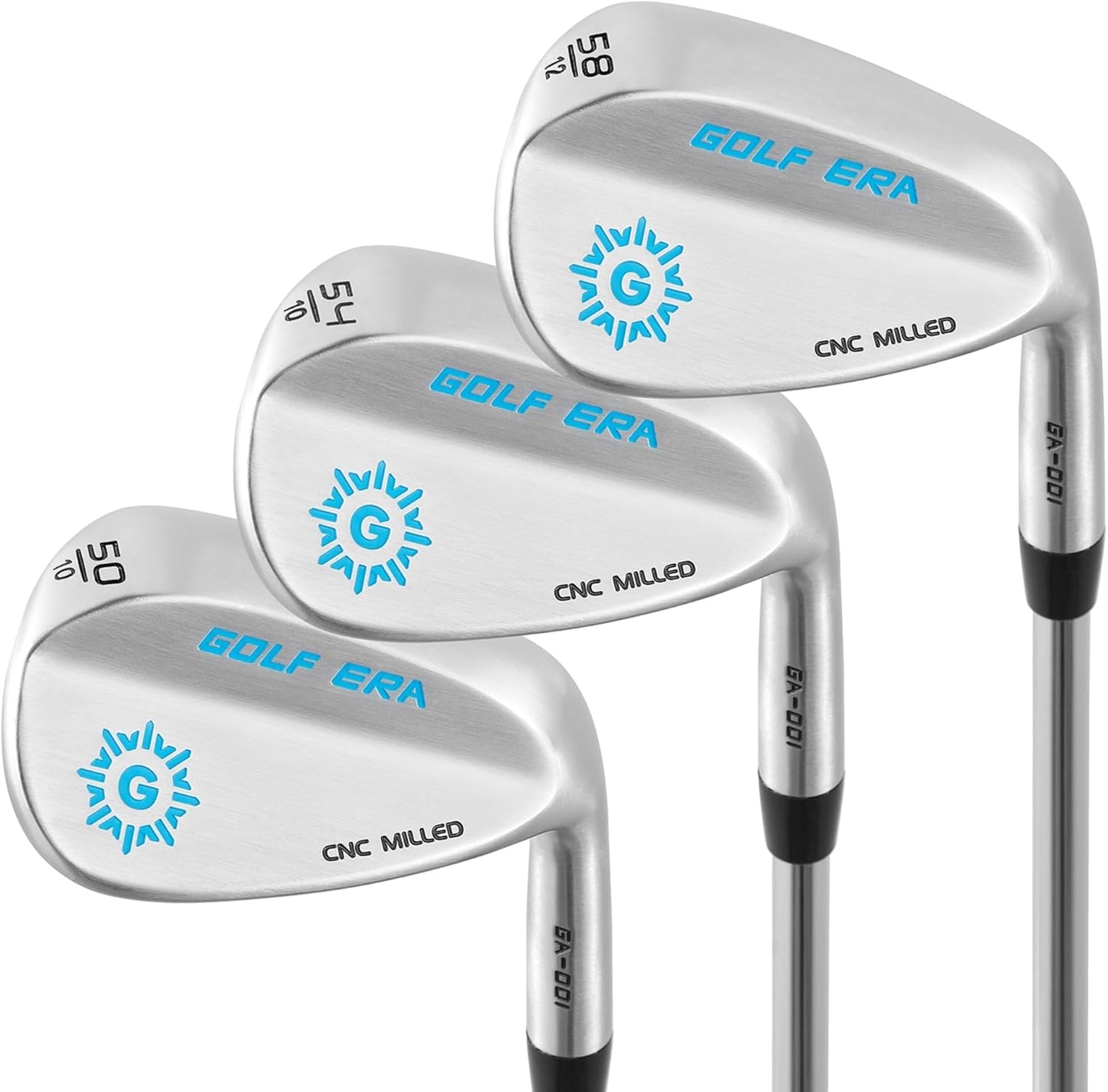 Golf Wedge - Premium Golf Wedge Set or Individual 50/52/54/56/58/60 - CNC Milled Face for More Spin - Golf Gap Wedge Sand Wedge Lob Wedge