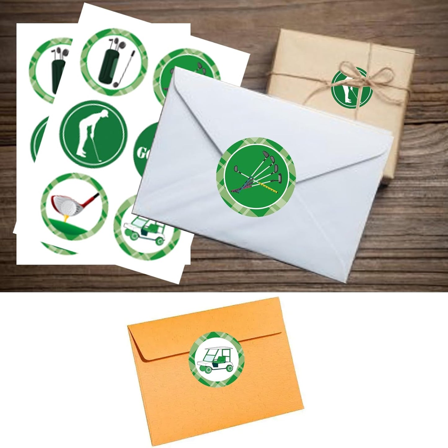 Golf Sport Stickers Themed Party Decorations Labels 2 inch - Birthday Baby Shower Retirement Party Favors Golf Labels for Scrapbooking Crafts 180 Pcs