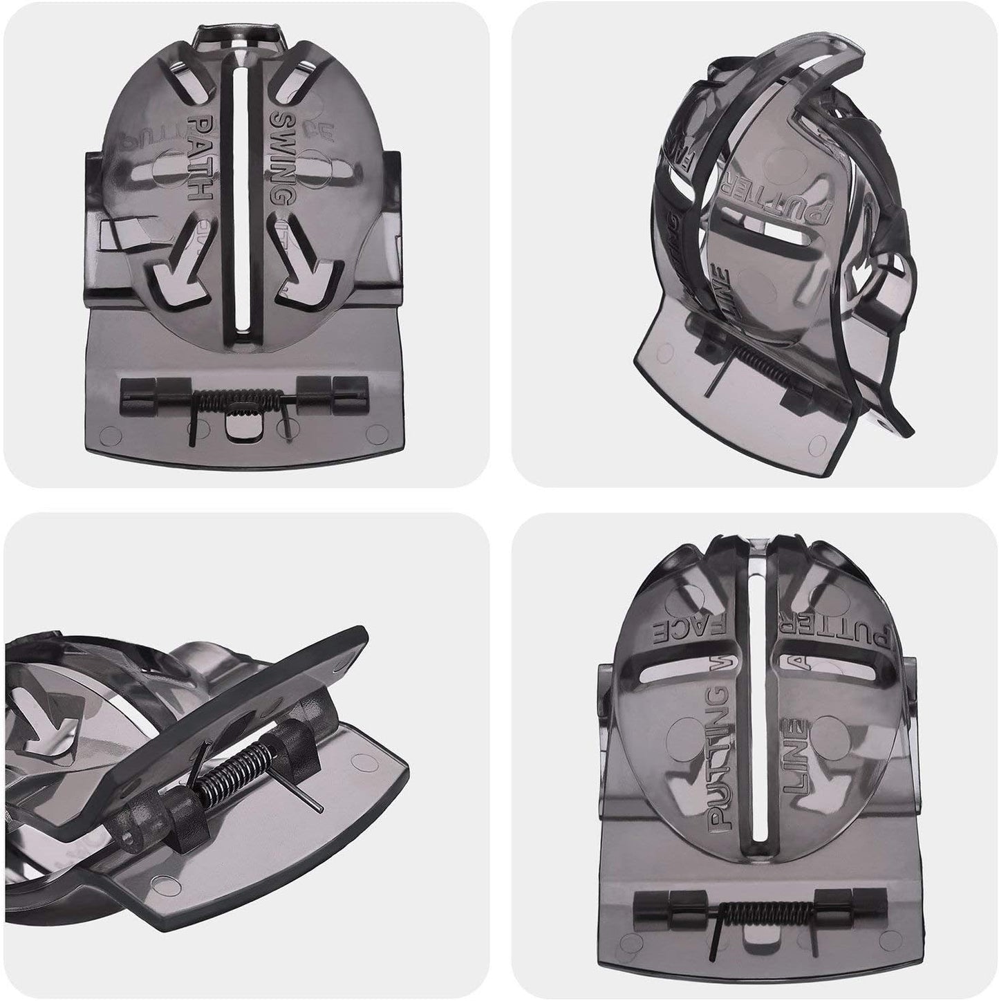 WILLBOND 2 Pieces Golf Ball Line Marker Tool Marking Alignment Putting Tool and 2 Pieces Golf Ball Marker Pen, 4 Pcs Totally