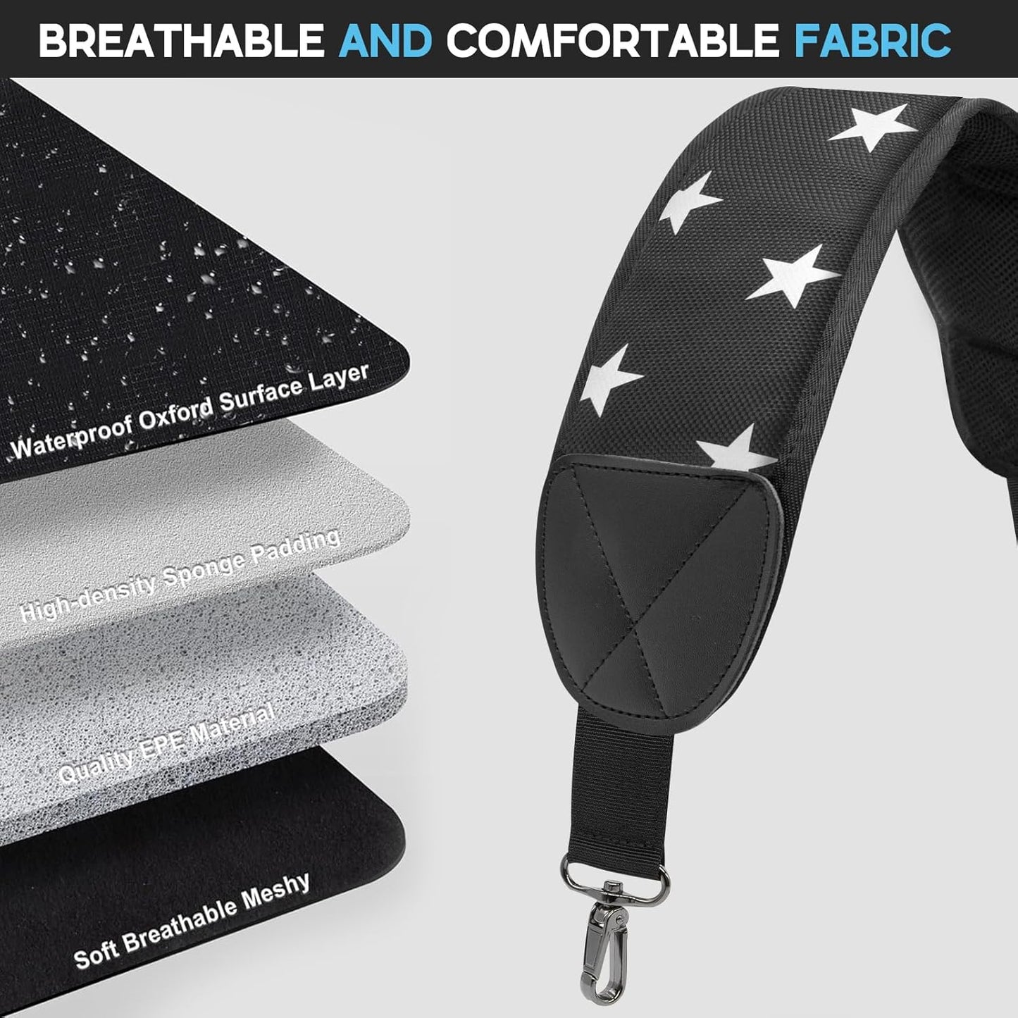 Golf Bag Strap Replacement Golf Bag Shoulder Strap Single Padded Shoulder Strap Adjustable Golf Bag Backpack Straps