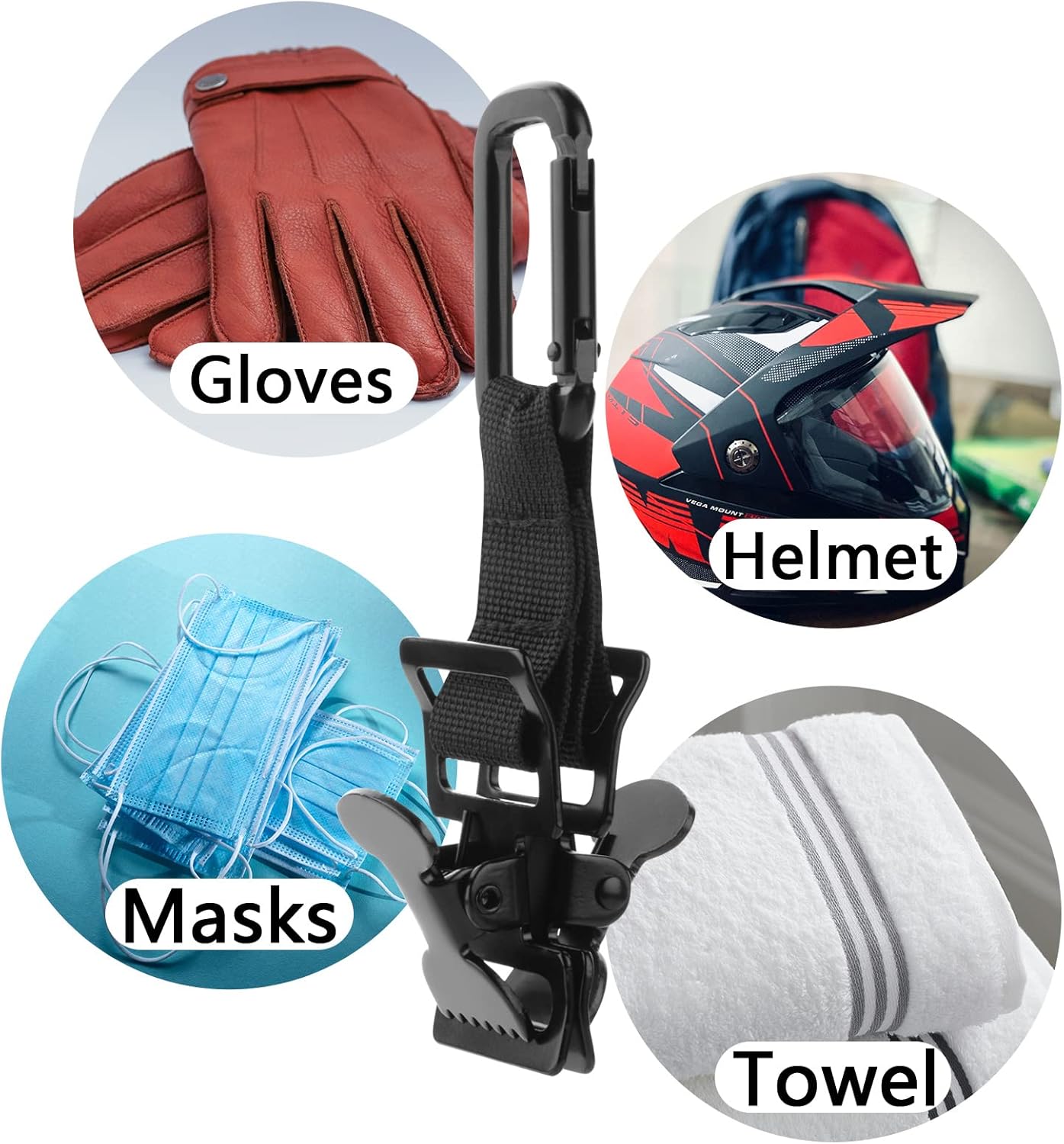 Xxerciz Golf Glove Clip and Belt Holder, Work Safety Glove Keeper With Metal Clips Carabiner for Construction Gloves, Golf Accessories for Men