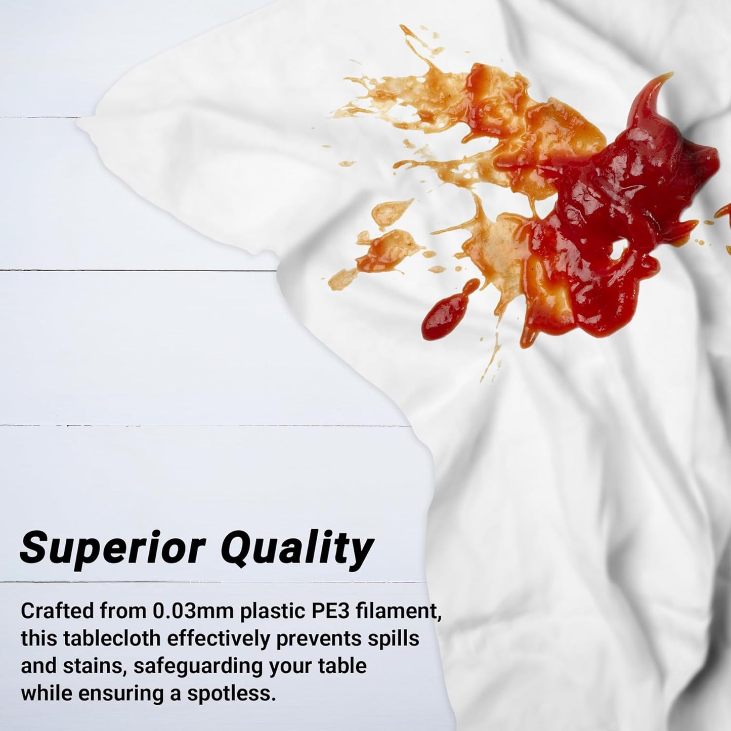 4 Packs White Plastic Tablecloth, Sturdy Disposable Table Cloth, 54 X 108 Inches Paper Table Cloths for Parties Disposable, Effortless Cleanup for Picnic Table Cloths Parties Birthday and Any Occasion