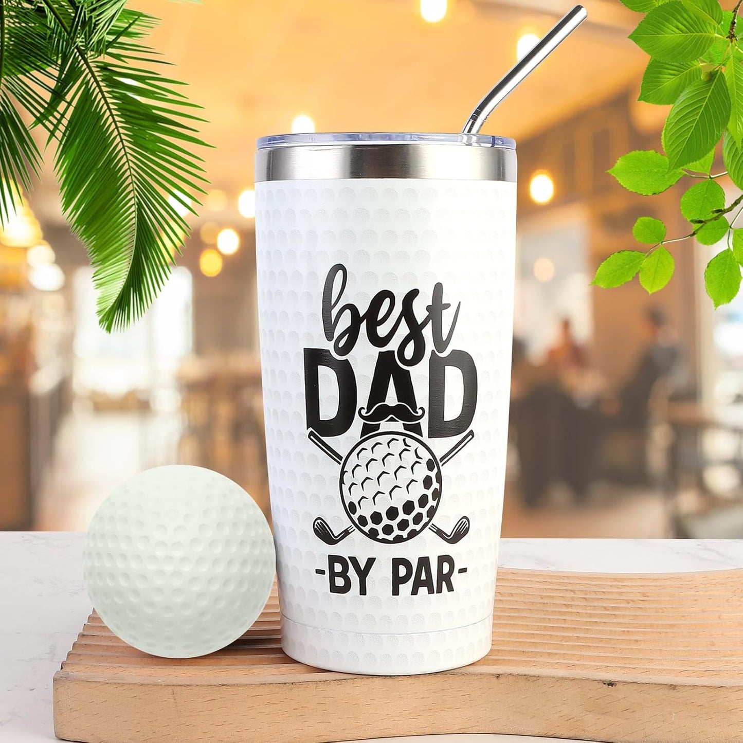 Golf Gifts for Dad Unique Gift for Father Funny Golf Gifts for Men Including Tumbler Mug Socks Sport Towel Baseball Cap Notepad Relief Stress Ball for Birthday Christmas Father Day