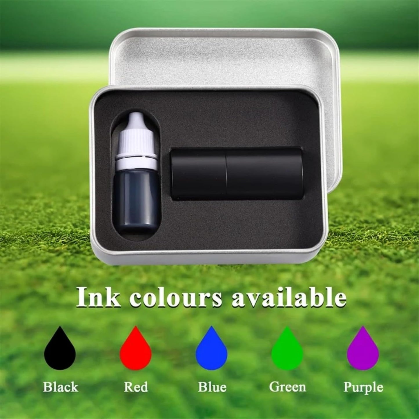 Custom Golf Ball Stamp - Personalized Self-Inking Golf Ball Stamper & Monogram Ball Marker for Golfers,Dads, Husbands, and Boyfriends