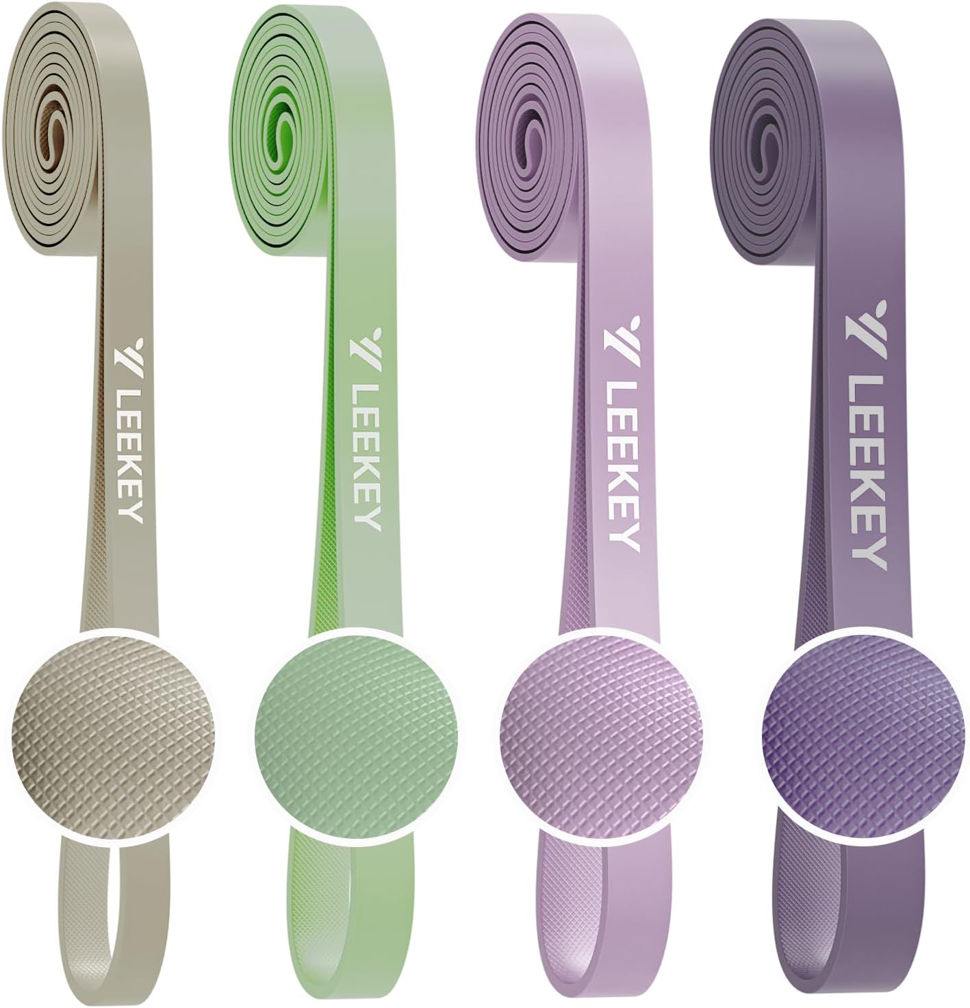 LEEKEY Resistance Bands, Exercise Bands with Handles,Pull Up Assist Bands - Band Set with Door Anchor - Bands for Working Out,Band for Men and Women Fitness Training,Home Workouts